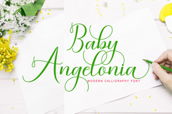 Baby Angelonia: A Timeless Script Font for Crafters and Designers