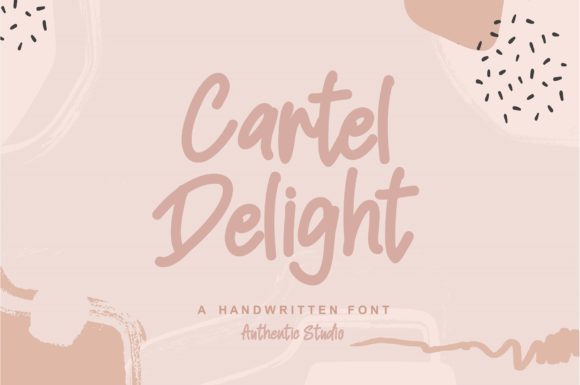 Cartel Delight: A Handwritten Font for Creative Crafters