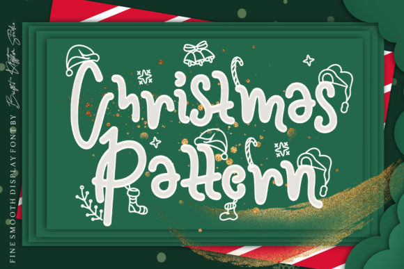 Christmas Pattern: A Festive Font for Creative Branding