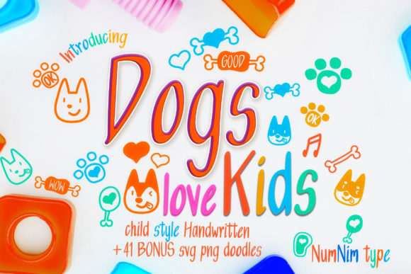 Dogs Love Kids: A Script Font for Editorial Creativity