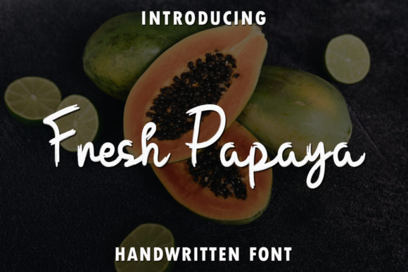 Fresh Papaya: A Delightful Script Font for Editorial Design