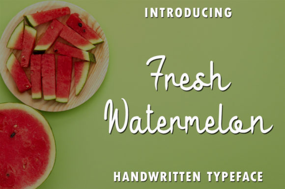 Fresh Watermelon: A Handwritten Font for Editorial Expression