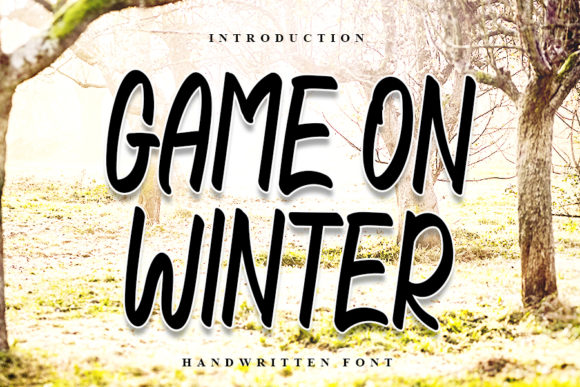 Game On Winter: A Bold Handwritten Font for Dynamic Digital Design