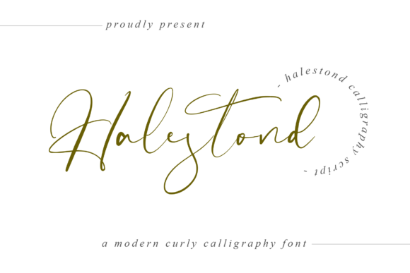 Halestond: A Script Font for Elegant Handmade Creations