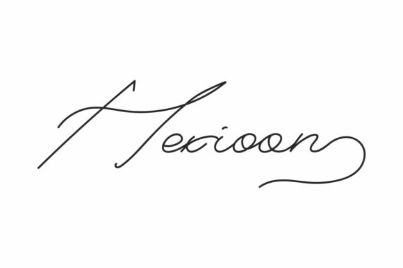 Hexioon: A Delicate Script Font for Branding Projects