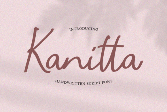 Kanitta: A Script Font for Modern Web Design