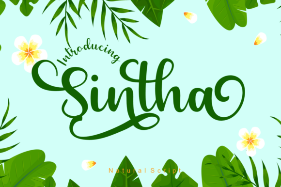 Sintha: A Script Font for Editorial Design and Branding
