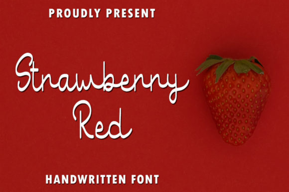Strawberry Red: A Script Font for Digital Branding and Web Design