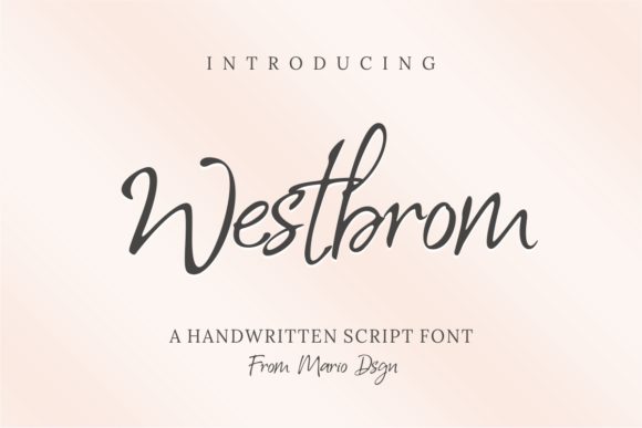 Westbrom: The Perfect Script Font for Handmade Creators