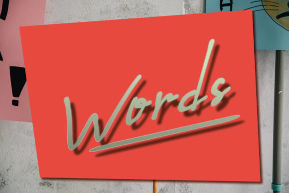 Words: A Script Font for Editorial Elegance
